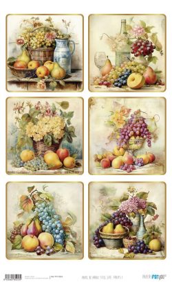 PFY-15253 - Papel Arroz 54x33 cm 25-30 gr. Still Life: Fruits I