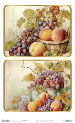 PFY-15257 - Papel Arroz 54x33 cm 25-30 gr. Still Life: Fruits V