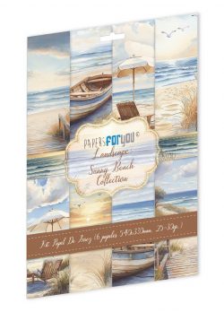 PFY-15276 - Colección de 6 Papeles Arroz 54x33 cm 25-30 gr. Landscape: Sunny Beach - pack 4 ud.