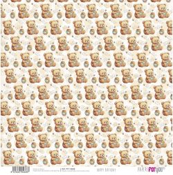 PFY-14668 - Papel Scrap doble cara 180gr 12x12 (Happy Birthday) - pack 12 ud.