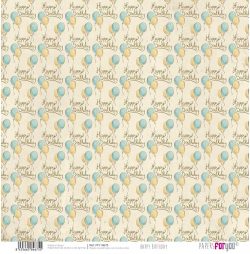 PFY-14675 - Papel Scrap doble cara 180gr 12x12 (Happy Birthday) - pack 12 ud.