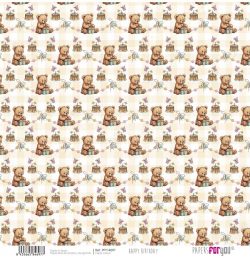 PFY-14697 - Papel Scrap Vellum 160gr (Happy Birthday) - pack 12 ud.