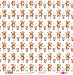 PFY-14698 - Papel Scrap Vellum 160gr (Happy Birthday) - pack 12 ud.