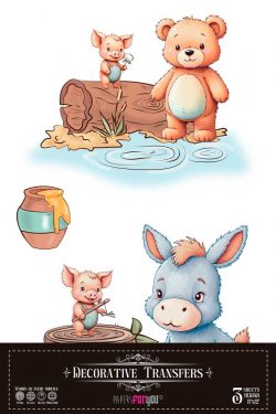 PFY-15231 - Decorative Transfers 20x30cm 8″x 12″ 3 Hojas (Happy Birthday) - pack 2 ud.