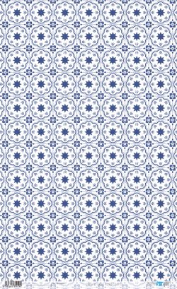 PFY-15459 - Papel Arroz 54x33 cm 25-30 gr. (Azure Tiles IV) - pack 6 ud.