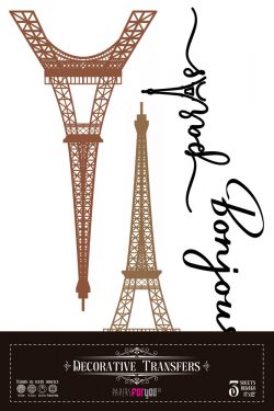 PFY-15521 - Decorative Transfers 20x30cm 8"x 12" 3 Hojas (Paris I) - pack 2 ud.