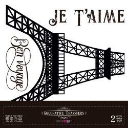 PFY-15522 - Decorative Transfers 30x30cm 12"x 12" 2 Hojas (Paris I) - pack 2 ud.