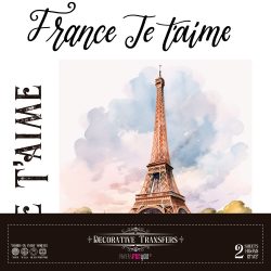 PFY-15525 - Decorative Transfers 30x30cm 12"x 12" 2 Hojas (Paris II) - pack 2 ud.