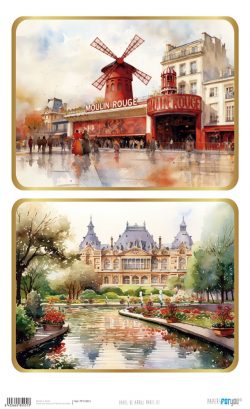 PFY-15531 - Papel de Arroz 54x33 cm 25-30 gr. (Paris III) - pack 6 ud.