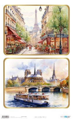 PFY-15533 - Papel de Arroz 54x33 cm 25-30 gr. (Paris V) - pack 6 ud.