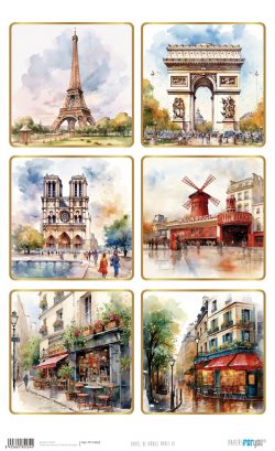 PFY-15534 - Papel de Arroz 54x33 cm 25-30 gr. (Paris VI) - pack 6 ud.