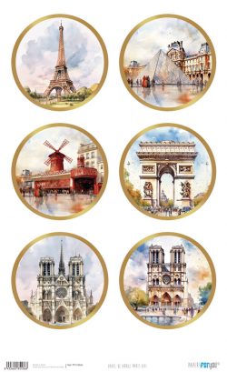 PFY-15536 - Papel de Arroz 54x33 cm 25-30 gr. (Paris VIII) - pack 6 ud.