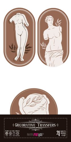 PFY-15539 - Decorative Transfers 15x30cm 6"x 12" 4 Hojas (Roma I) - pack 2 ud.