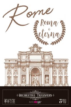 PFY-15541 - Decorative Transfers 20x30cm 8"x 12" 3 Hojas (Roma I) - pack 2 ud.