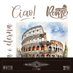 PFY-15545 - Decorative Transfers 30x30cm 12"x 12" 2 Hojas (Roma II) - pack 2 ud.