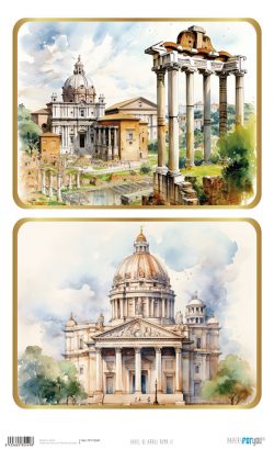 PFY-15549 - Papel de Arroz 54x33 cm 25-30 gr. (Roma II) - pack 6 ud.