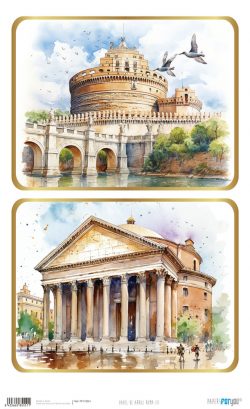 PFY-15551 - Papel de Arroz 54x33 cm 25-30 gr. (Roma III) - pack 6 ud.