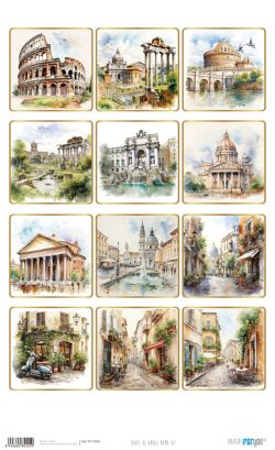 PFY-15555 - Papel de Arroz 54x33 cm 25-30 gr. (Roma VII) - pack 6 ud.