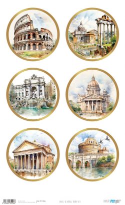 PFY-15556 - Papel de Arroz 54x33 cm 25-30 gr. (Roma VIII) - pack 6 ud.