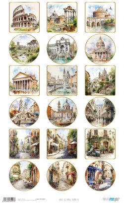 PFY-15557 - Papel de Arroz 54x33 cm 25-30 gr. (Roma IX) - pack 6 ud.