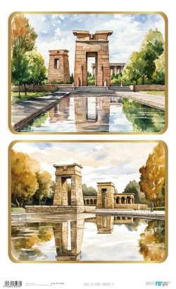 PFY-15478 - Papel Arroz 54x33 cm 25-30 gr. (Madrid III) - pack 6 ud.