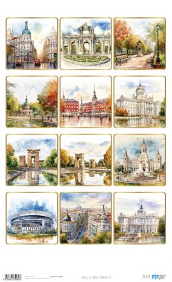 PFY-15482 - Papel Arroz 54x33 cm 25-30 gr. (Madrid VI) - pack 6 ud.