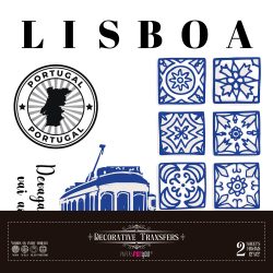 PFY-15502 - Decorative Transfers 30x30 (Lisboa I) - pack 2 ud.