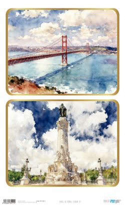 PFY-15511 - Papel Arroz 54x33 cm 25-30 gr. (Lisboa III) - pack 6 ud.