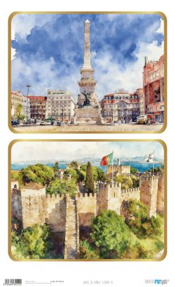 PFY-15512 - Papel Arroz 54x33 cm 25-30 gr. (Lisboa IV) - pack 6 ud.