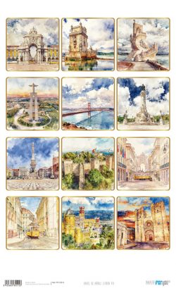 PFY-15515 - Papel Arroz 54x33 cm 25-30 gr. (Lisboa VII) - pack 6 ud.