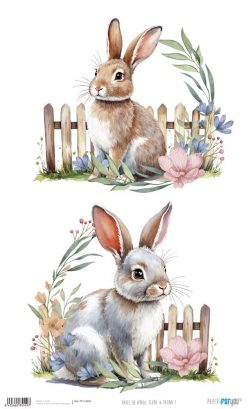 PFY-15559 - Papel Arroz 54x33 cm 25-30 gr. (Flora & Fauna I) - pack 6 ud.