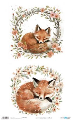 PFY-15562 - Papel Arroz 54x33 cm 25-30 gr. (Flora & Fauna III) - pack 6 ud.