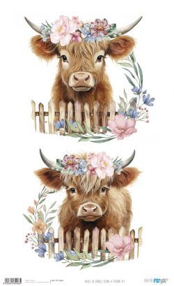 PFY-15566 - Papel Arroz 54x33 cm 25-30 gr. (Flora & Fauna VII) - pack 6 ud.