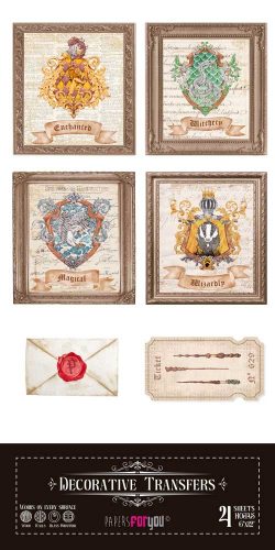 PFY-15632 - Decorative Transfers 15x30 (Wizarding Adventure I) - pack 2 ud.