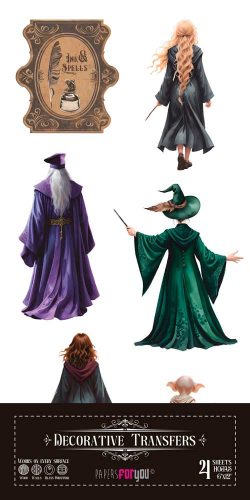 PFY-15634 - Decorative Transfers 15x30 (Wizarding Adventure III) - pack 2 ud.