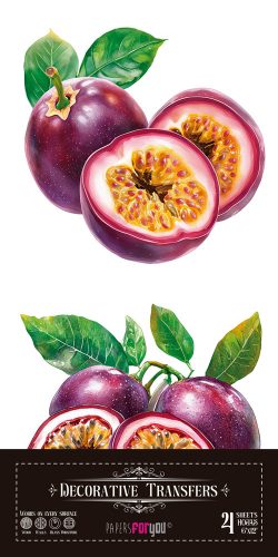 PFY-15722 - Decorative Transfers 15x30 (Maracuyas) - pack 2 ud.