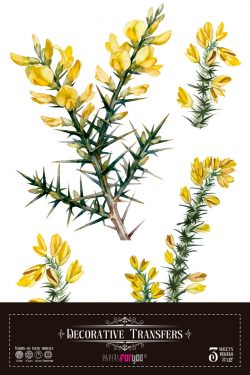 PFY-15729 - Decorative Transfers 20x30 (Flores Amarillas) - pack 2 ud.