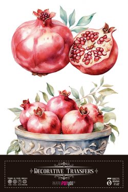 PFY-15732 - Decorative Transfers 20x30 (Pomegranates) - pack 2 ud.