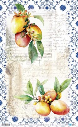 PFY-15773 - Papel Arroz 54x33 cm 25-30 gr. (Mangos II) - pack 6 ud.