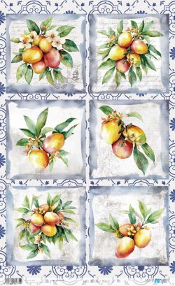 PFY-15774 - Papel Arroz 54x33 cm 25-30 gr. (Mangos III) - pack 6 ud.