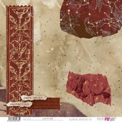 PFY-15788 - Papel Scrap doble cara 180gr 12"x12" (Wizarding Adventure Red) - pack 12 ud.