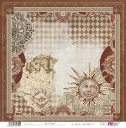 PFY-15794 - Papel Scrap doble cara 180gr 12"x12" (Wizarding Adventure Red) - pack 12 ud.