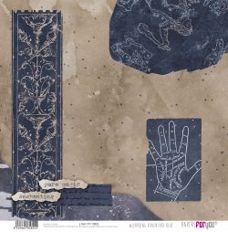 PFY-15822 - Papel Scrap doble cara 180gr 12"x12" (Wizarding Adventure Blue) - pack 12 ud.