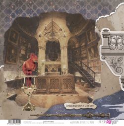 PFY-15826 - Papel Scrap doble cara 180gr 12"x12" (Wizarding Adventure Blue) - pack 12 ud.