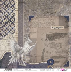 PFY-15829 - Papel Scrap doble cara 180gr 12"x12" (Wizarding Adventure Blue) - pack 12 ud.