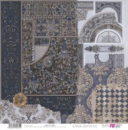 PFY-15831 - Papel Scrap doble cara 180gr 12"x12" (Wizarding Adventure Blue) - pack 12 ud.