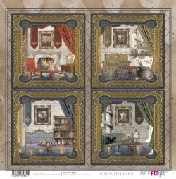 PFY-15832 - Papel Scrap doble cara 180gr 12"x12" (Wizarding Adventure Blue) - pack 12 ud.