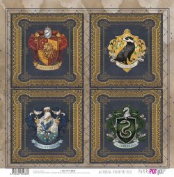 PFY-15833 - Papel Scrap doble cara 180gr 12"x12" (Wizarding Adventure Blue) - pack 12 ud.