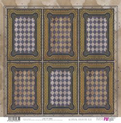 PFY-15835 - Papel Scrap doble cara 180gr 12"x12" (Wizarding Adventure Blue) - pack 12 ud.