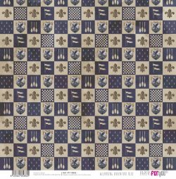 PFY-15836 - Papel Scrap doble cara 180gr 12"x12" (Wizarding Adventure Blue) - pack 12 ud.